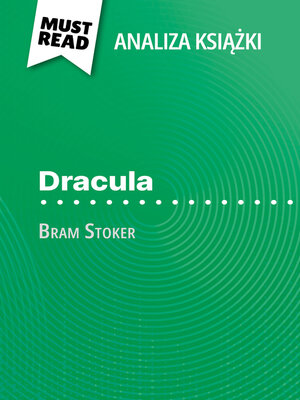 cover image of Dracula książka Bram Stoker (Analiza książki)